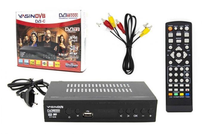 ТВ ресивер DVB-T2/C T8000 YASIN DVB (Вариант 2 Великолепный век) (Wi-Fi)