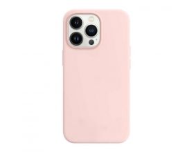Чехол для iPhone 14 (6,1) Silicone Case Soft Touch MagSafe Сhalk Pink (мелово-розовый)