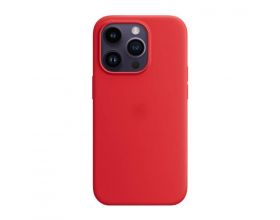 Чехол для iPhone 14 (6,1) Silicone Case Soft Touch MagSafe Red (ярко красный)