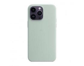 Чехол для iPhone 14 Pro Max (6,7) Silicone Case Soft Touch MagSafe Succulent (бледно-зеленый)