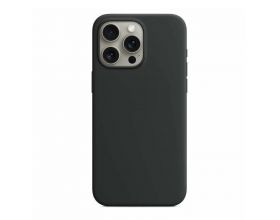 Чехол для iPhone 15 Pro (6,1) Silicone Case Soft Touch MagSafe Black (черный) (черный)