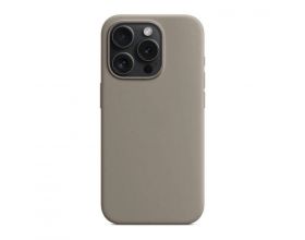 Чехол для iPhone 15 Pro (6,1) Silicone Case Soft Touch MagSafe Clay (серый)