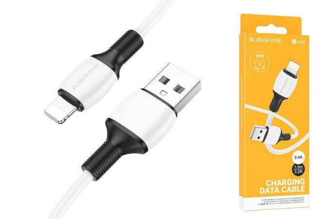 Кабель USB Type-C - Lightning BOROFONE BX84 (белый) 1м