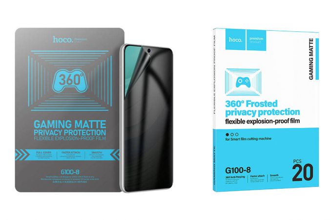 Гидрогелевая пленка HOCO G100-8 intelligent film cutting machine 360° frosted anti-spy (20 шт.)