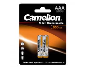 Аккумулятор Ni-Mh Camelion AAA 600mAh/2BL (цена за блистер 2 шт)