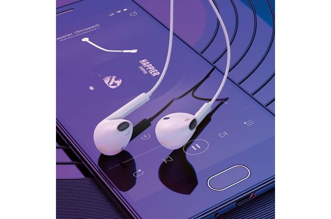 Наушники вакуумные проводные BOROFONE BM60 штекер Type-C (белый)
