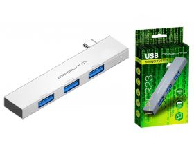 Разветвитель USB HUB Орбита OT-PCR23 USB 2.0/3.0 (3*USB) (серебристый)