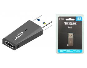 Конвертер переходник аудио гнездо Type-C - штекер USB 3.0 Орбита OT-PCC33