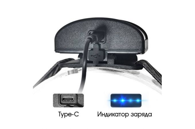 Фонарь налобный Патриот PT-FLG47 (1L, аккум)