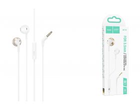 Наушники вакуумные проводные HOCO M115 Sagacious universal earphones with microphone (белый)