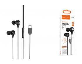 Наушники вакуумные проводные HOCO M116 Benevolent universal digital earphones with microphone штекер Type-C (черный)