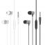 Наушники вакуумные проводные HOCO M106 Fountain metal with microphone (металлик)