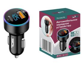 Автомобильное зарядное устройство TDS TS-CAU70 ЗУ авто USB (QC3.0 + PD20W)