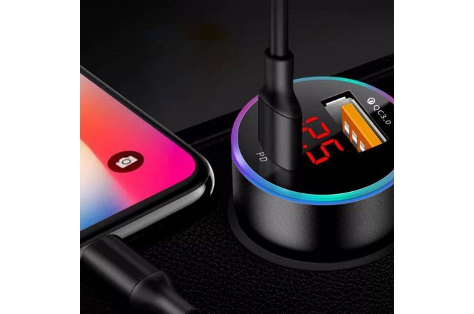Автомобильное зарядное устройство TDS TS-CAU70 ЗУ авто USB (QC3.0 + PD20W)