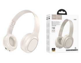 Наушники мониторные беспроводные HOCO W46 wireless headphones Bluetooth (цвет топленое молоко)