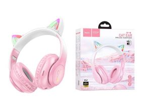 Наушники мониторные беспроводные HOCO W42 Bluetooth (вишневый бутон)