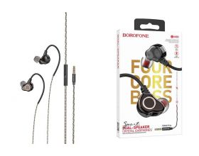 Наушники вакуумные проводные BOROFONE BM88 Sea wire (черный)