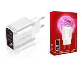 Сетевое зарядное устройство USB Орбита OT-APU54 PD+QC3.0, 4000mA (белый)
