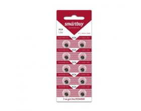 Батарейка часовая Smartbuy AG4-10B цена за блистер 10 шт (SBBB-AG4-10B)