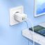 Сетевое зарядное устройство USB + USB-C HOCO N71 Nuevo PD30W+QC3.0 (белый)