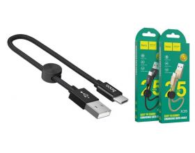 Кабель USB - USB Type-C HOCO X35, 3A (черный) 0,25 м