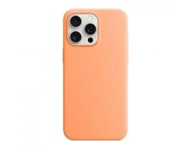 Чехол для iPhone 15 Pro (6,1) Silicone Case Soft Touch (апельсиновый шербет) MagSafe