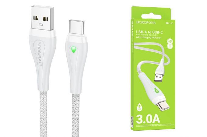 Кабель USB - USB Type-C BOROFONE BX100, (черный) 1м
