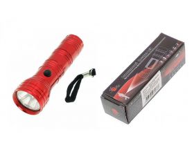 Фонарик ручной Следопыт В303-7L Красный (0.5W) кн.сбоку (3*R3)