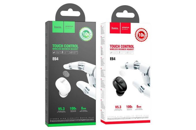Bluetooth гарнитура HOCO E64 mini (белый)