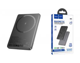 Универсальный дополнительный аккумулятор Power Bank HOCO Q26 Joy PD20W Magnetic 5000mAh (серый)