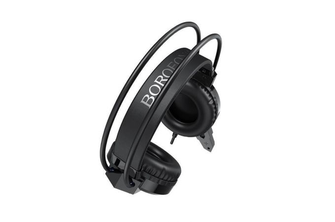 Наушники мониторные проводные с микрофоном BOROFONE BO100 Fun gaming headphones (черный)