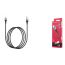 Кабель USB - Lightning BOROFONE BU11, 2,4A (черный) 1,2м (в оплетке)