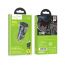 Автомобильное зарядное устройство АЗУ USB + Type-C + кабель Lightning HOCO Z47A Discovery Edition PD+QC3.0 (черный прозрачный)
