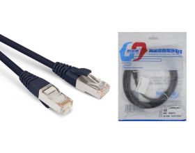 Кабель интернет LAN патч корд RJ-45 CAT6 5 метров черный