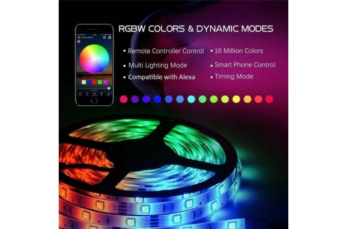 Лента светодиодная Огонек OG-LDL07 RGB Bluetooth 2м