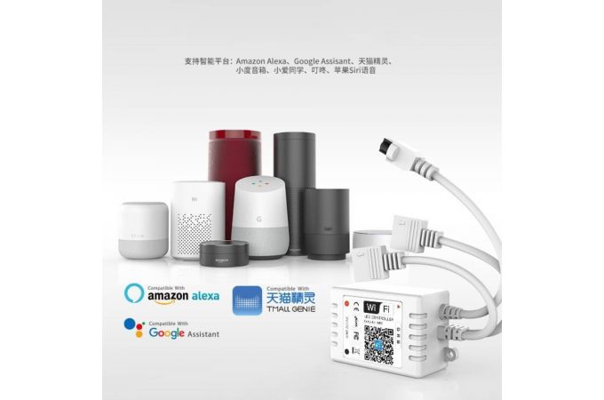 LED контроллер Огонек OG-LDL27 (Wi-Fi, 2*RGB,пульт)