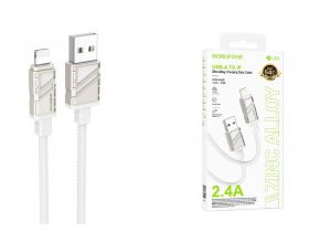 Кабель USB - Lightning BOROFONE BU54 (белый) 1м