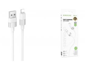 Кабель USB - Lightning BOROFONE BX106 (белый) 1м