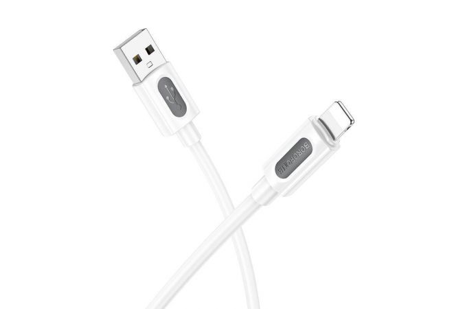 Кабель USB - Lightning BOROFONE BX114 (белый) 1м