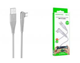 Кабель USB - USB Type-C BOROFONE BX105, (серый) 1м