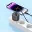 Сетевое зарядное устройство USB + USB-C + кабель Lightning - Type-C HOCO CS14A  PD20W+QC3.0 (черный)