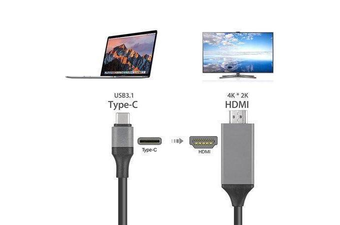 Кабель HDMI-Type-C 2м Орбита OT-AVW49