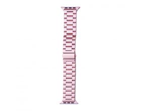 Ремешок для Apple Watch 42/44/45/46/49 mm AA металлический (розовый)