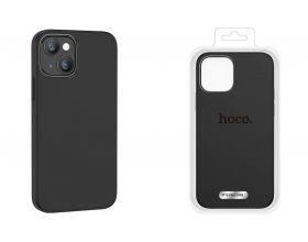 Чехол для телефона iPhone 15 Pro Max HOCO Pure series silicone magnetic case тонкий (черный)