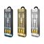 Кабель USB - MicroUSB HOCO U14 2,4A золотой 1м (в оплетке,LED индикатор)