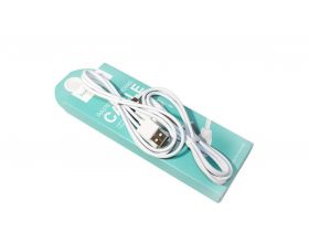 Кабель USB - Lightning HOCO X1, 2A (белый) 1м (упаковка 2 ШТУКИ)
