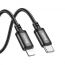 Кабель USB Type-C - Lightning HOCO X91 PD20W (черный) 3м