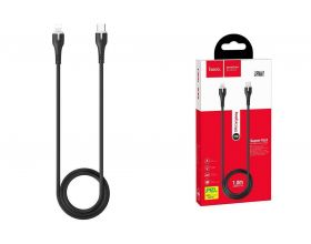 Кабель USB Type-C - Lightning HOCO X45 PD20W 3A (черный) 1м