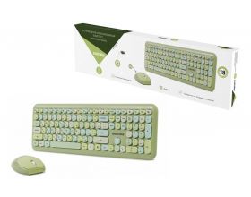 Комплект клавиатура+мышь мультимедийный Smartbuy 666395 зеленый (SBC-666395AG-G) /10