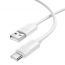 Кабель USB - USB Type-C BOROFONE BX123 (белый) силиконовый